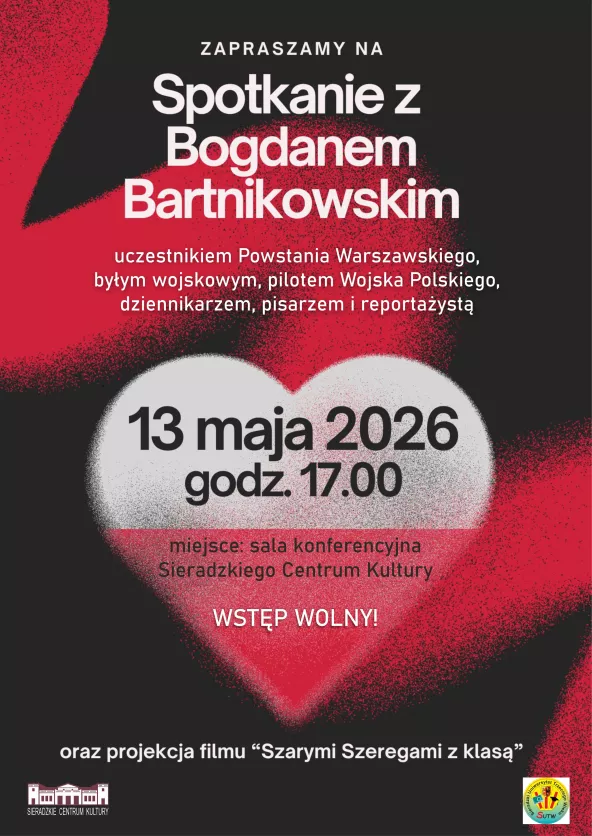 Plakat - Spotkanie z BOGDANEM BARTNIKOWSKIM