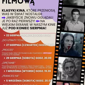 POŻEGNANIE LATA Z KLASYKĄ FILMOWĄ